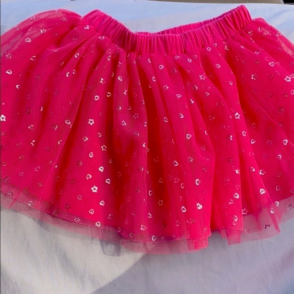 NWT First Impressions Pink & Silver Heart Tutu